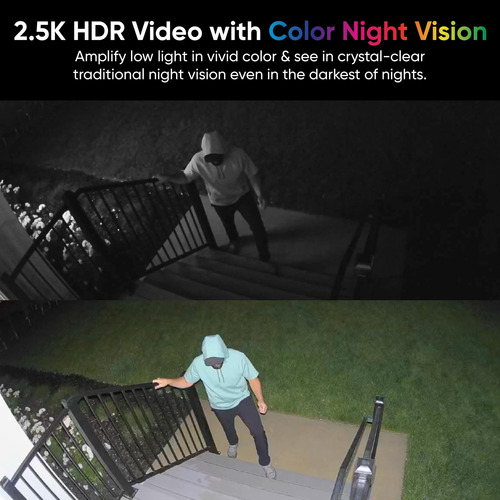 Cámara De Seguridad Wyze 2k Hdr Con Batería Recargable, Paqu