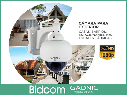 Camara Domo Exterior Seguridad Ip P2p Hd Wifi Vision Nocturn