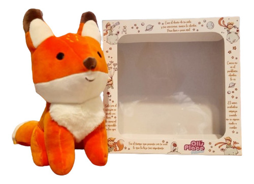 Peluche Zorro En Caja Box De Regalo Principito Soft Kawaii