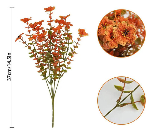 Flores Artificiales De Otoño Plantas De Otoño Falsas Decorac