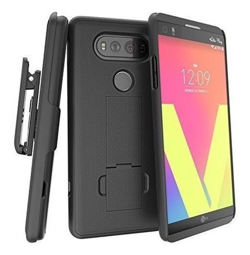 Estuche Combinado Con Clip De Cinturon LG V20 Con Funda Clik