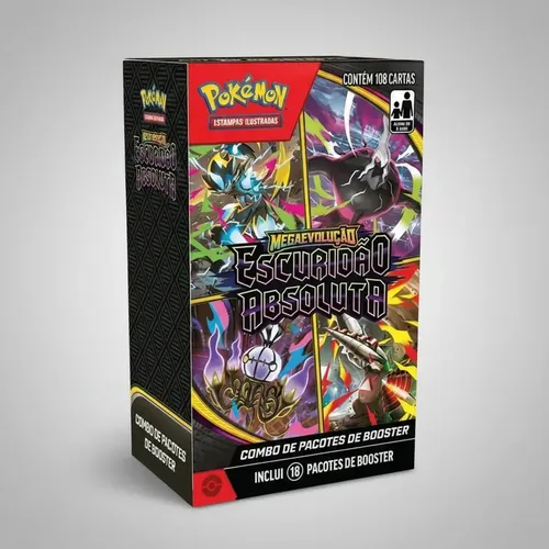 Combo De Booster Pokemon Me05 Escuridao Absoluta 108 Cartas