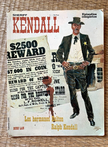 Comic Sheriff Kendall Numero 1 Año 1973: Los Hermanos Dalton Y Ralpj Kendall 