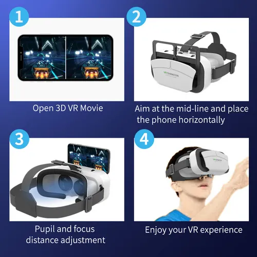 Videojuego De Realidad Virtual 360° Con Gafas Hd Vr Montadas