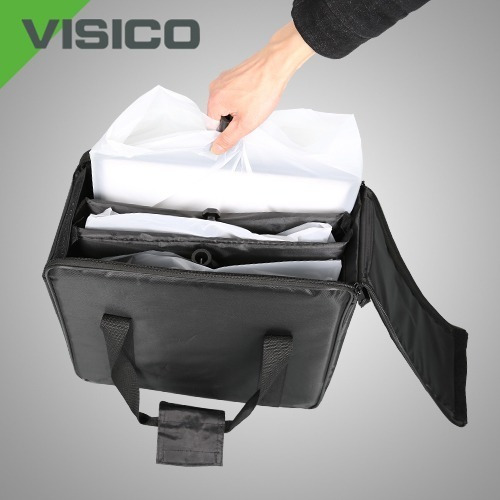 Imagen 4 de 9 de Kit 3 Paneles Led 50a+ 3 Columnas Iluminacion + Bolso Visico