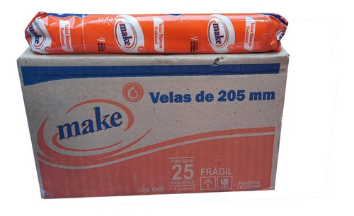 Velas Blancas Make Largas 20 Cm Pack De 4 U - Caja X 25 Pack