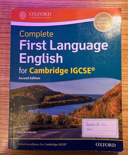 Complete First Language English For Igcse 2/ed - Sb- Oxford (Usado)