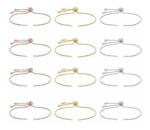 Dije Bisuteria Nbeads 12 Pulseras Deslizantes, Pulseras Desl