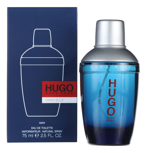 Eau De Toilette Hugo Boss Hugo, Color Azul Oscuro, 75 Ml, Pe