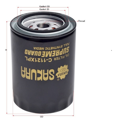 Filtro Aceite Sintetico P/ Mazda B-4000 4.0 L V6 2000 A 2008