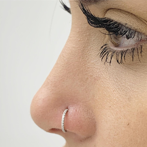 Imagen 4 de 6 de Piercing Argollita Micro Cristal Sw - Piercing Argentina ®
