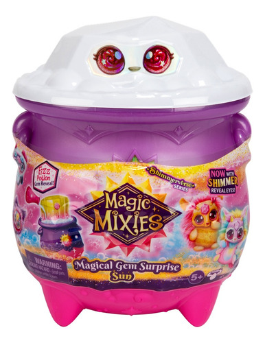 Magic Mixies Caldero Gema Sorpresa Shimmerverse Magical Bordó