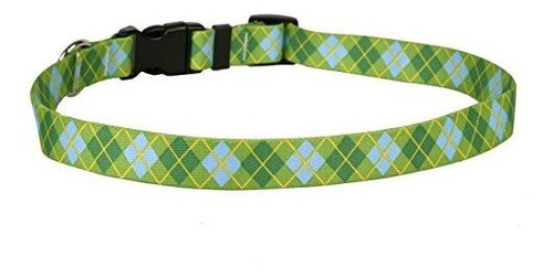 Collar De Easysnap Estandar De Diseño De Perro Amarillo, A