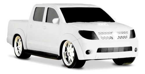Camioneta Pickup Vision Tuning Roma Simil Toyota Hilux Color Blanco Personaje Tunning