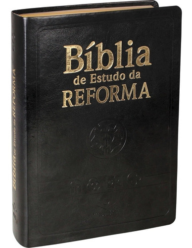 Bíblia De Estudo Da Reforma + Indice + Caixa Luxo Preto Sbb