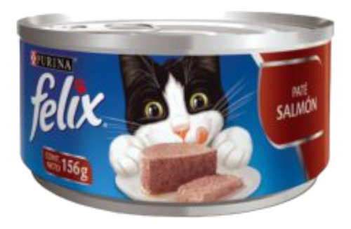 Latas Alimento Humedo Para Gatos Felix Pate De Salmon