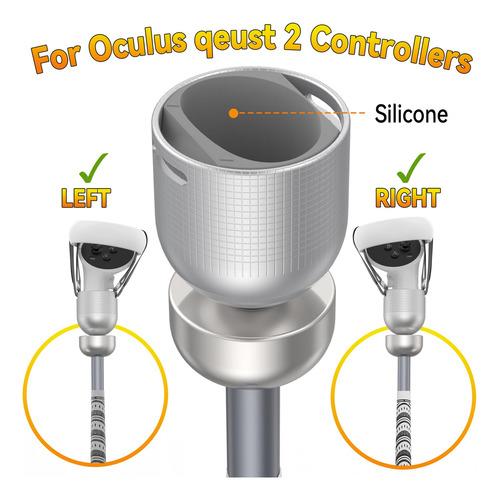 Accesorio De Palo De Golf Vr Zhgm Para Meta Quest 2/oculus Q