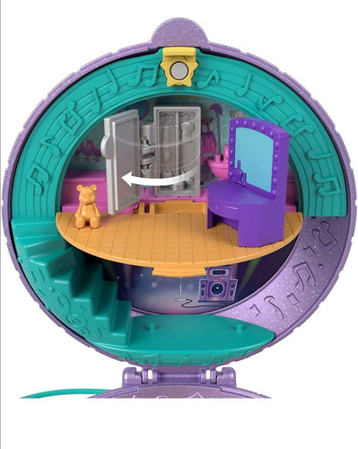 Set Y Bolsa Polly Pocket. Estuche De Patinaje Micro