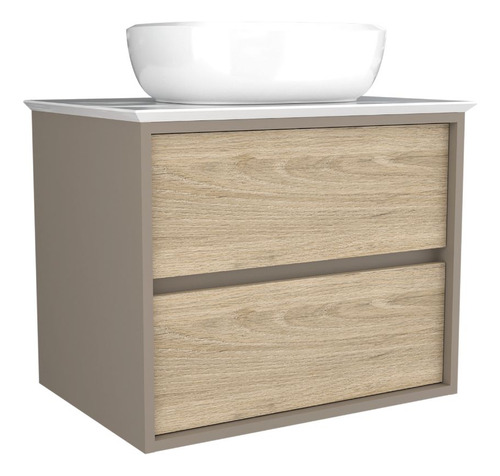  Mueble Cascade Plus, Taupe Y Rovere