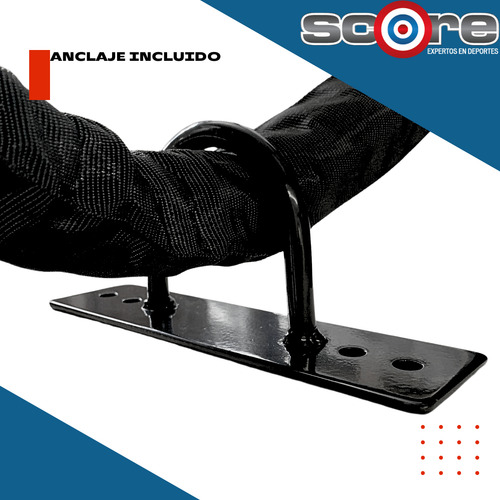 Cuerda De Batalla 6m Forrada Anclaje Power Rope Wod Pro