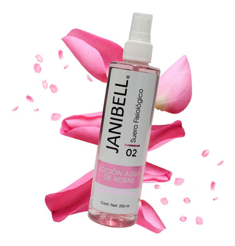 Imagen 1 de 3 de Locion Agua De Rosas 250ml Janibell