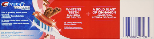 Pasta Dental Anticaries Con FlĂșor Crest Whitening Expression