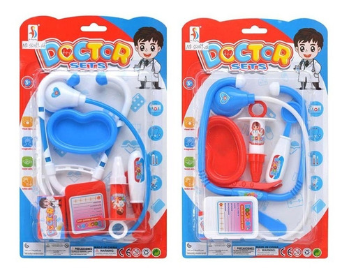 Set Doctor Médico Estetoscopio Juguete 7 Pzs - Del Tomate