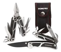 Comprar Kit 3 Herramientas Multi Pinza Navaja Cuchillo Workpro Abaco