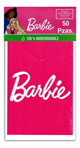 Bolsas Para Dulces Temática Barbie 