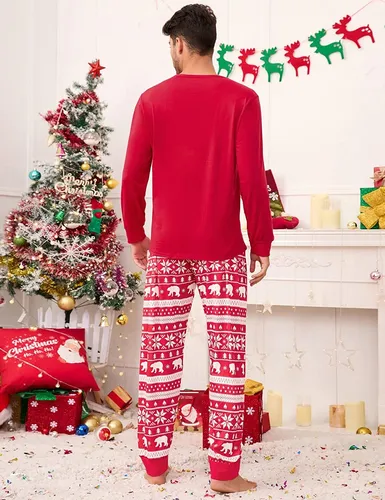 Conjunto De Pijamas Navidad Juego Para Familiares Y Parejas