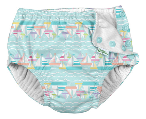 I Play Girls Reutilizable Absorbente Baby Swim Pañales Aqua 