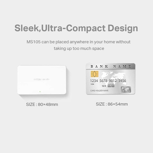 Imagen 3 de 5 de Tp-link Mini Switch 5 Puertos Rj45 Mercusys Ms105 10/100 Mbp