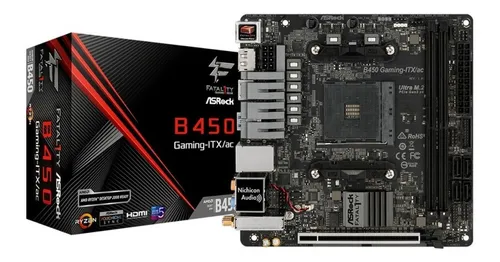 Mother Asrock Fatal1ty B450 Gaming-itx/ac Am4 Ddr4 Wifi Rgb