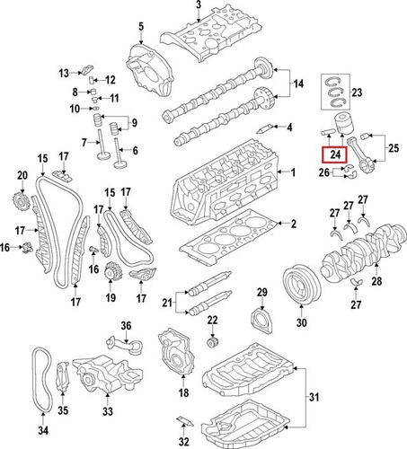 Kit Aros Piston Seat Altea Leon 1.8 Tfsi 2007-2012 @
