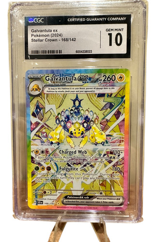 Galvantula Ex 168/142 - Cgc 10 - Pokemon Tcg - Surging Spark