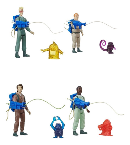Set Ghostbusters De Los Verdaderos Cazafantasmas 4 Figuras