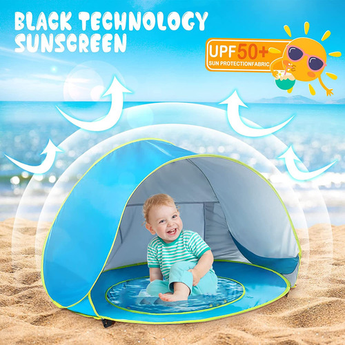 Carpa De Playa Para Bebés, Impermeable, Toldo De Sol Para Ni