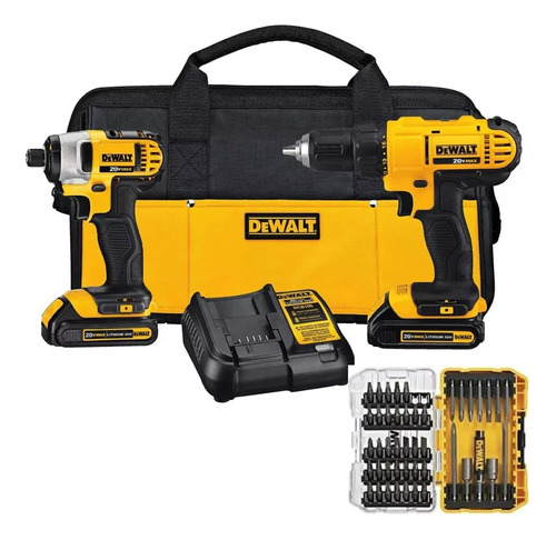 Taladro Atornillador Dewalt Kit  Inalámbrico 20v 