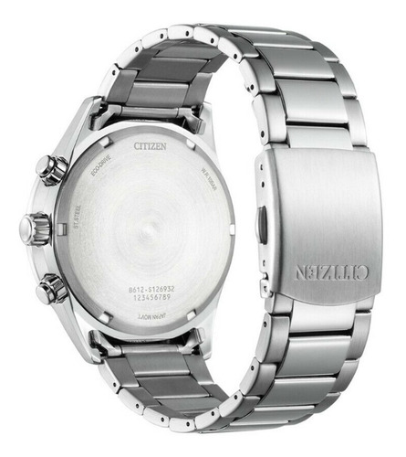 Reloj Hombre Citizen Eco Drive Ca077081l Joyeria Esponda Color de la malla Plateado Color del bisel Negro Color del fondo Azul
