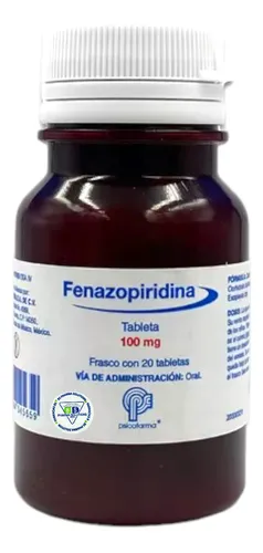 comprar Fenazopiridina 100 Mg Frasco C\u002F20 Tabletas Psicofarma