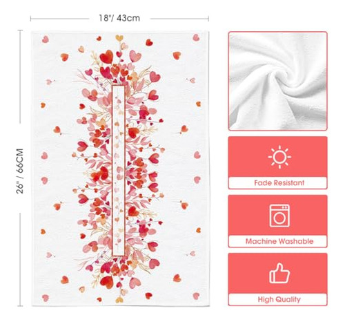 Toallas De Cocina Con Corazones Rojos De Amor En Modo Artoid