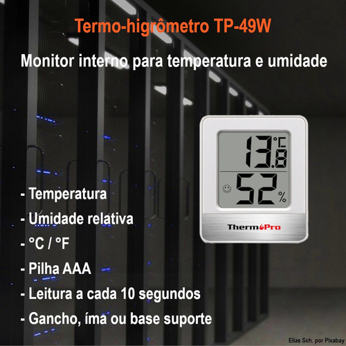 Imagem 6 de 6 de Termo-higrômetro Digital Thermopro Tp-49w