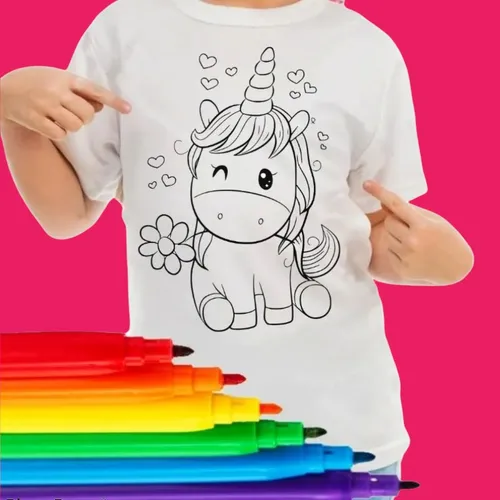 Playeras para pintar con plumones sale