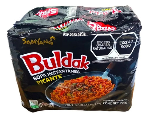 Samyang Ramen Buldak Original  5 Pzas 140g Samyang