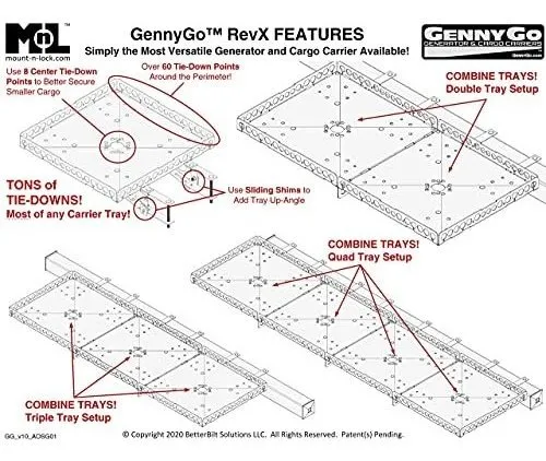 Portabicicleta, Mount-n-lock Gennygo Revx2 Heavy Duty Rv Gen
