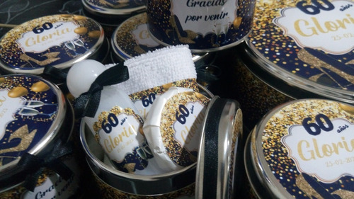 Souvenirs Set En Lata + Jabón +toalla + Crema De Manos X 15