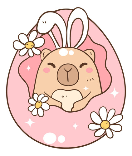 Kit Imágenes Pascua Png Clipart Capibara Carpincho + Papeles