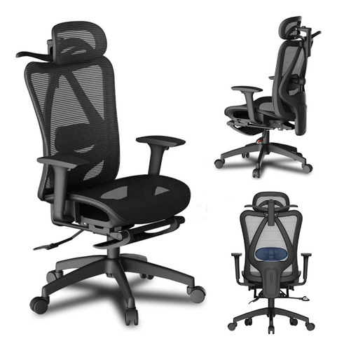 Silla Ejecutivo De Escritorio Oficina Reclinable Con Apoya P