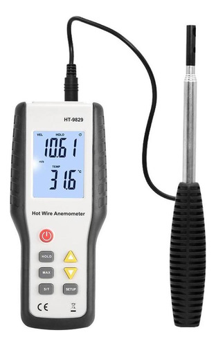 Anemómetro Termal Del Alambre Caliente Del Metro De Velocida