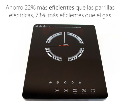 Imagen 3 de 7 de Parrilla Estufa De Inducción Eléctrica Un Quemador